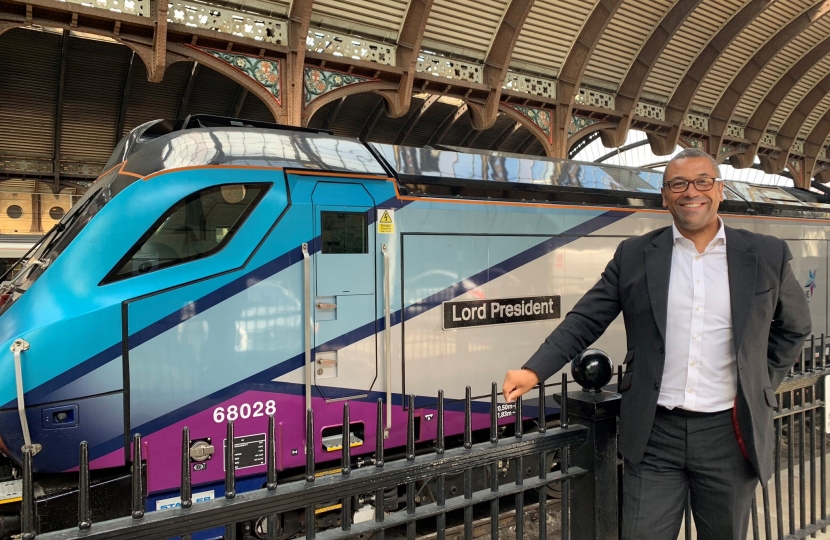 James Cleverly New TransPennine Express Train